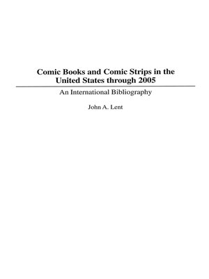 cover image of Comic Books and Comic Strips in the United States through 2005